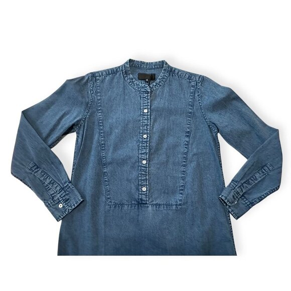 Nili Lotan Jasper Denim Maxi Dress, Blue, Size XS, New with tag - Picture 7 of 13